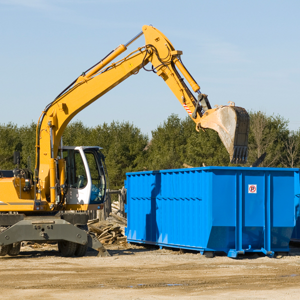 are there any restrictions on where a residential dumpster can be placed in Deer Lake